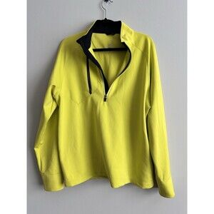 Zero Restriction Performance Tech Pullower Golf Sport Athletic M Man Yellow